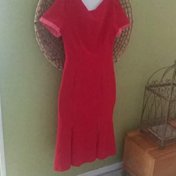 Liza Lluxe Modcloth Retro Dress Sz 8 - Picture 4 of 7